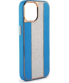 iLike Apple  iPhone 11 Diamonds and Leather Case Blue Neoriģinālie Maciņi