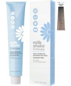 Milk Shake, 9 Minutes, Permanent Hair Dye, 7.81 Ash Blond Mocha, 100 ml Matu kopšana
