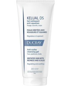 Ducray, Kelual DS, Hypoallergenic, Anti-Scales, Cleansing Gel, For Face, 200 ml Косметика для тела