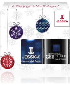 Winter Set Jessica: Custom Colors, Nail Polish, Light Up The Sky, 14.8 ml + Professional GELeration, Semi-Permanent Nail Polish, Light Up The Sky, 15 ml Kосметические средства