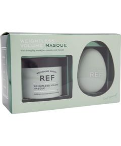 Weightless Volume Set Ref Stockholm: Tools, Hair Brush, Green + Weightless Volume, Vegan, Hair Treatment Cream Mask, Bodifying, 250 ml Matu kopšana