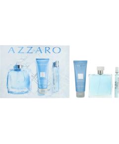 Set Loris Azzaro: Chrome, Eau De Toilette, For Men, 100 ml + Chrome, Eau De Toilette, For Men, 10 ml + Chrome, Shower Gel & Shampoo 2-In-1, 75 ml Dāvanu komplekti