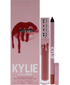 Kylie Jenner Set Kylie Cosmetics: By Kylie, Liquid Lipstick, 801, Queen, 3 ml + By Kylie, Pencil, Lip Liner, Queen, 1.1 g Dāvanu komplekti