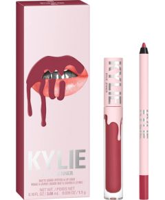 Kylie Jenner Set Kylie Cosmetics: By Kylie, Liquid Lipstick, 103, Better Not Pout, 3 ml + By Kylie, Pencil, Lip Liner, Better Not Pout, 1.1 g Dekoratīvā kosmētika