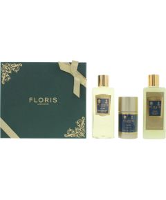 Set Floris Of London: Cefiro, Hair Shampoo, For Conditioning, 250 ml + Cefiro, Moisturizing, Shower Gel, For All Skin Types, 250 ml + Cefiro, Anti-Perspirant, Deodorant Stick, Unisex, 75 g Dāvanu komplekti