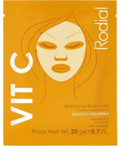 Rodial, Vit C, Energising, Sheet Mask, For Face, 20 g Уход за лицом