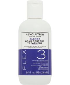 Revolution Haircare, Blonde Plex 3, Hair Treatment Shampoo, Restores, For Damaged Hair, 250 ml Šampūni