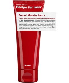 Recipe For Men, Facial Moisturizer +, Hydrating, Cream, For Face, 75 ml Косметика для тела