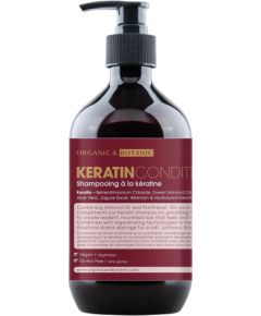 Organic & Botanic, Keratin, Hair Treatment Conditioner, Cleansing and Conditioning, All Hair Types, 500 ml Уход за волосами