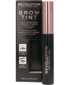 Makeup Revolution, Brow Tint, Eyebrow Gel, Medium Brown, 6 ml Kосметические средства