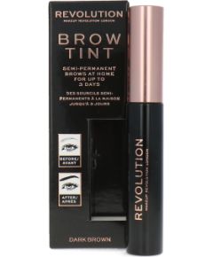 Makeup Revolution, Brow Tint, Eyebrow Gel, Dark Brown, 6 ml Kосметические средства