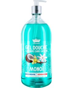 Les Petites Bains de Provence, Monoi, Shower Gel, For Body, Face & Hair, For Sensitive Skin, 1000 ml Гели для душа для тела