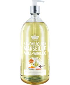 Les Petites Bains de Provence, Marseille, Vanilla, Liquid Soap, For Hands & Body, 1000 ml Жидкое мыло