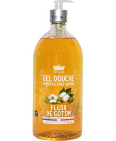 Les Petites Bains de Provence, Fleur de Coton, Shower Gel, For Sensitive Skin, 1000 ml Гели для душа для тела