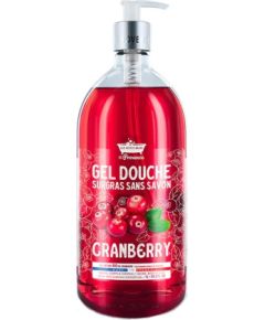 Les Petites Bains de Provence, Cranberry, Shower Gel, For Sensitive Skin, 1000 ml Гели для душа для тела