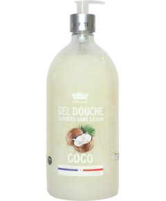 Les Petites Bains de Provence, Coconut, Shower Gel, For Sensitive Skin, 1000 ml Гели для душа для тела