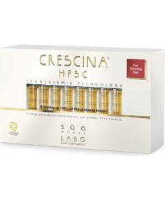 Labo, Crescina, Transdermic HFSC 500, For Growth Stimulation, Ampoules Treatment Serum, For Scalp, For Women, 20 pcs, 3.5 ml Косметика для тела