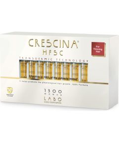 Labo, Crescina, Transdermic HFSC 1300, For Growth Stimulation, Ampoules Treatment Serum, For Scalp, For Women, 20 pcs, 3.5 ml Косметика для тела