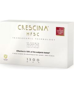 Labo, Crescina, Transdermic HFSC 1300, For Growth Stimulation, Ampoules Treatment Serum, For Scalp, For Men, 10 +10 pcs, 3.5 ml Косметика для тела