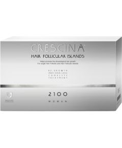 Labo, Crescina Follicular Islands 2100, For Growth Stimulation, Ampoules Treatment Serum, For Scalp, For Women, 10 +10 pcs Косметика для тела