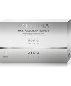 Labo, Crescina Follicular Islands 2100, For Growth Stimulation, Ampoules Treatment Serum, For Scalp, For Men, 20 pcs Косметика для тела