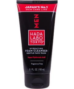 Hada Labo Tokyo, Men, Hyaluronic Acid, Eliminates Impurities, Cleansing Foam, 150 ml Sejas kopšana