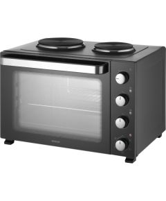 Mini oven Sencor with 2 hot plates Электропечи и плитки