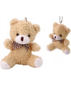 LeanToys Miś Kremowy Pluszowy Mały Przytulanka Maskotka Breloczek 10cm Mīkstās rotaļlietas