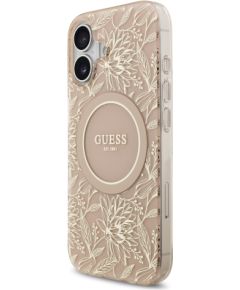 Guess IML Flowers Allover Strap MagSafe Case Aizsargapvalks priekš Apple iPhone 17 Neoriģinālie Maciņi