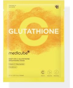 Medicube, Deep Vita C Glutathione Brightening Mask, Brightening and Radiance, Sheet Mask, For Face, 27 ml Уход за лицом