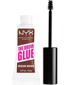 Nyx, The Brow Glue, Alcohol-Free, Extreme Hold, Eyebrow Gel, 03, Medium Brown, 5 g Kосметические средства