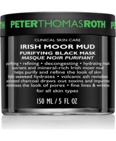 Peter Thomas Roth, Irish Moor Mud Purifying Black Mask, Purifying and Decongesting, Mud Mask, For Face, 150 ml Ķermeņa kosmētika
