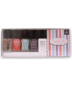 Sweet Talk Set Jessica: Phenom Vivid Colour, Nail Polish, PHEN-079, U Had Me At Hello, 14 ml + Phenom Vivid Colour, Nail Polish, PHEN-080, Smooth Talker, 14 ml + Phenom Vivid Colour, Top Coat, Nail Polish, PHEN-000, Finale Shine, 15 ml + Phenom Vivid Colo Dekoratīvā kosmētika