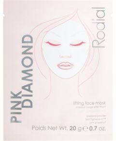 Rodial, Pink Diamond, Lifting, Sheet Mask, Face, 20 g Sejas kopšana