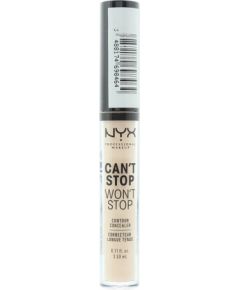Nyx, Can't Stop Won't Stop, Vegan, Matte, Liquid Concealer, Light Ivory, 3.5 ml Kосметические средства