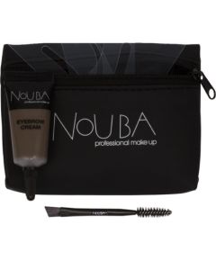 20 Set Nouba: Nouba, Eyebrow Brush + Nouba, Eyebrow Gel, 7 ml + Textile Makeup Bag, Black Kосметические средства