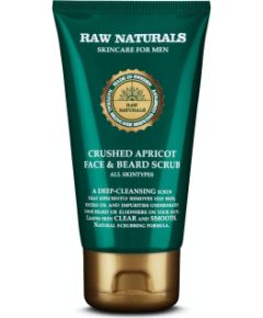 Raw Naturals, Apricot Face & Beard Scrub, Vegan, Exfoliating Scrub, 75 ml Косметика для тела