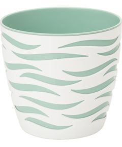 Form Plastic Puķu pods Sahara Duo 28cm balts/gaiši zaļš, 10.7L Interjera un Dizaina priekšmeti