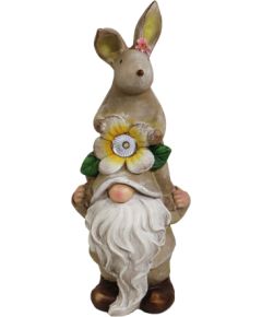 Besk Dārza dekors ar solāro gaismu Rūķis ar zaķi Наружное освещение