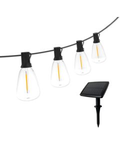 Artflow Dekoratīva lampu virtene ar saules bat., 8.25m, E12x12gb, s. balta Наружное освещение