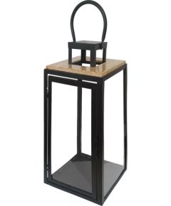 Artflow Laterna Gaby metāla/koka 20x20x49cm, melna Наружное освещение