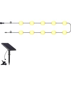 Artflow Dekor. lampu virtene solārā, 1Wx10, ar taimeri, 7.74m gara Āra apgaismojums