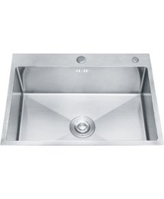 Кухонная мойка из нержавеющей стали VENTO 50X44X22 сатин врезная Крупная бытовая техника