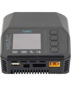 Toolkitrc M6AC Smart Battery Charger, AC 100W, DC 300W UPS Nepārtrauktā barošana