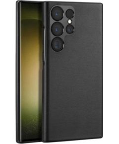 Dux Ducis -  Galaxy S23 Ultra elegant case made of artificial leather Black Neoriģinālie Maciņi