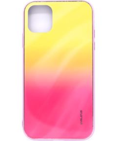 Evelatus Apple  iPhone 11 Water Ripple Full Color Electroplating Tempered Glass Gradient Yellow-Pink Neoriģinālie Maciņi