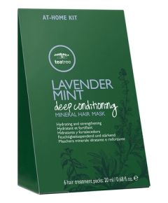 Set, Tea Tree by Paul Mitchell, Lavender Mint Deep Conditioning, Paraben-Free, Hair Treatment Cream Mask, Hydrating & Strengthening, 6 pcs, 20 ml Уход за волосами