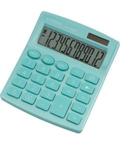 Kalkulator Citizen Citizen kalkulator SDC812NRGNE, turkusowa, biurkowy, 12 miejsc, podwójne zasilanie Jaunumi - Birojam