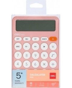 Kalkulator biurowy M124 różowy DELI Jaunumi - Birojam