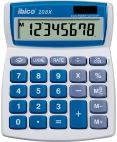 Kalkulator Rexel Rexel Ibico 208X Desktop Calculator White/Blue (Boxed), 109 mm, 155 mm, 155 mm Jaunumi - Birojam